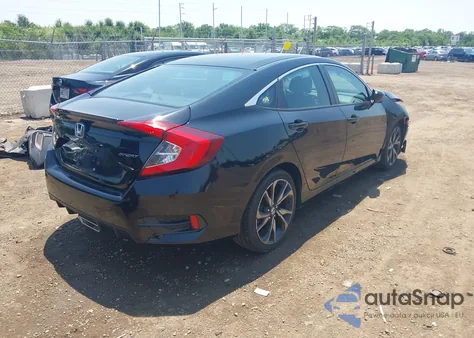 2019 Honda Civic Sport z USA, uszkodzony, nr VIN 2HGFC2F85KH585345